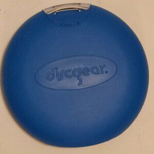 ADORABLE DiscGear DISCUS 22 Disc Storage Case CD DVD Holder Hard Shell BLUE Y2K